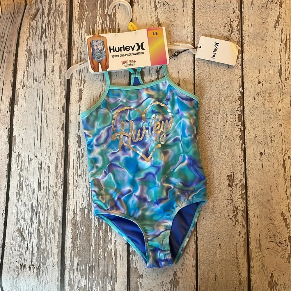 Hurley Girls One-Piece Swimsuit - Sz 5/6